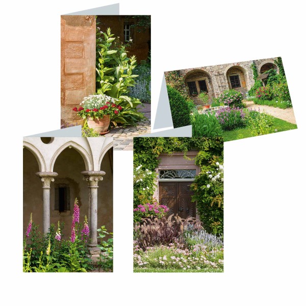 Grußkarten: Sommerliche Klostergärten