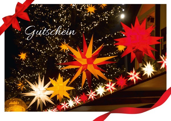 Geschenkgutschein Herrnhuter Sterne. € 50
