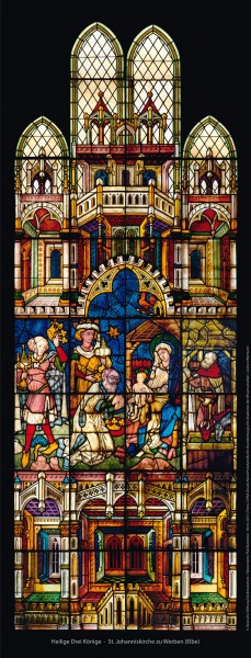 Fensterbild: Hl. Drei Könige (Mittel)