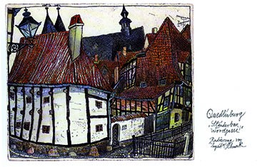 Einzelkarten Quedlinburg Ständerbau